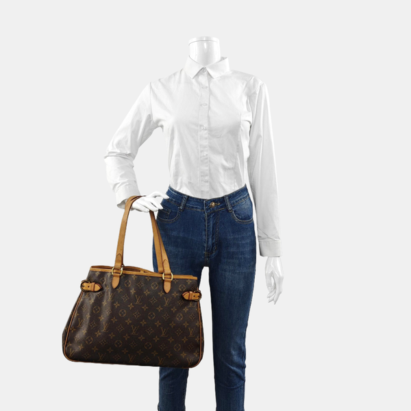 BATIGNOLLES GM Monogram Coated Canvas Brown