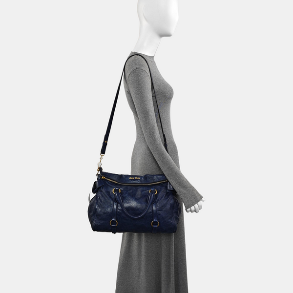 Bow Calfskin Blue