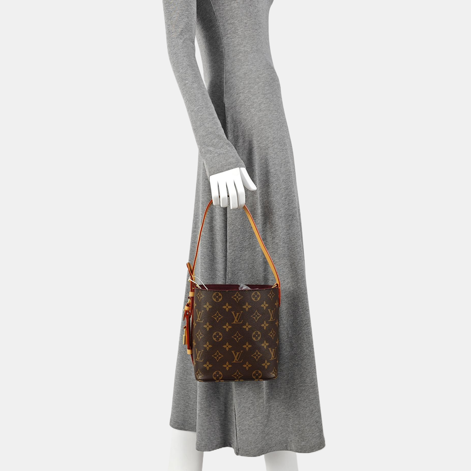 ALL IN Monogram Coated Canvas Brown