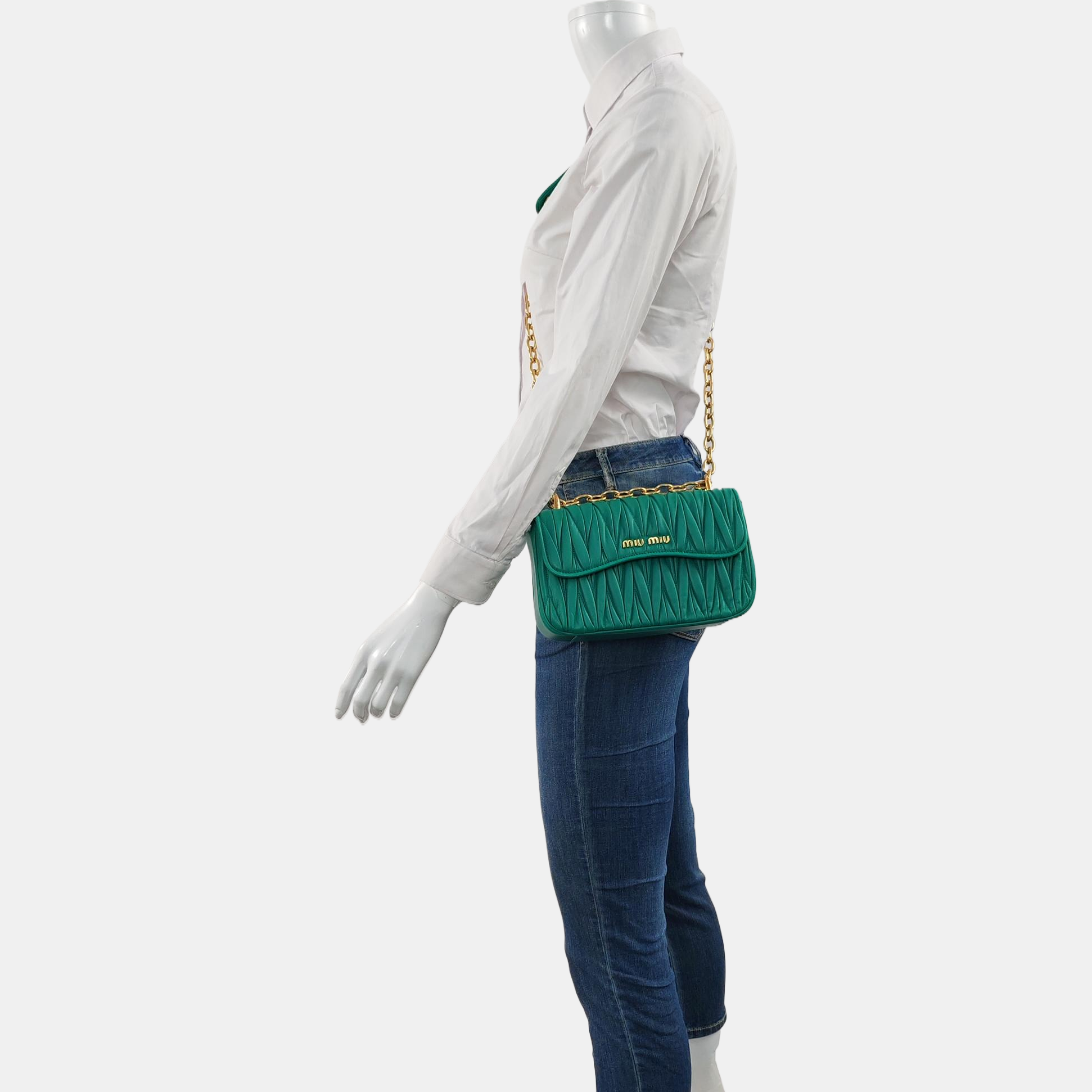 Quilted Lambskin Green
