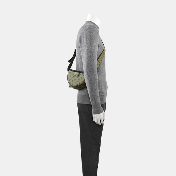 Monogram Coated Canvas Shoulder Bag Green