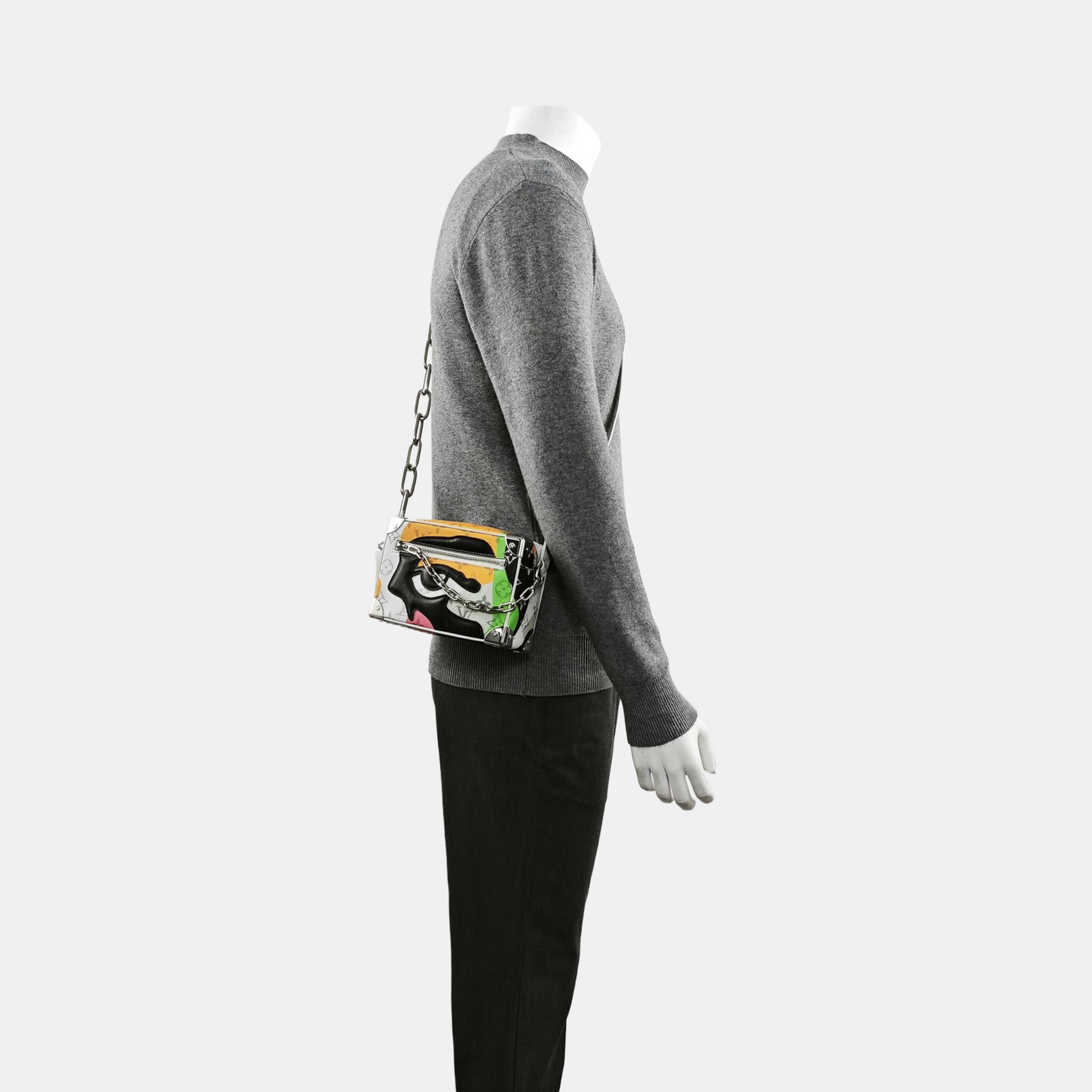 SOFT TRUNK Mini Monogram Coated Canvas White