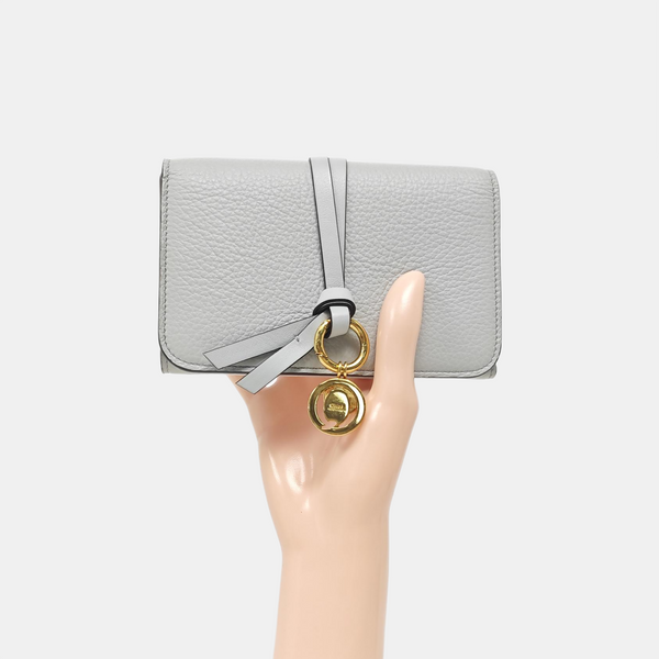 Alphabet Calfskin Green Wallet