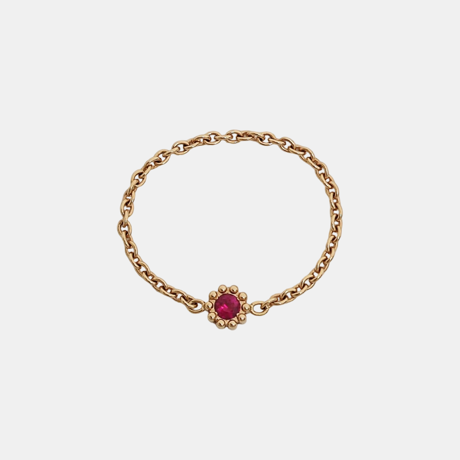 18k Rose Gold Ring EU 53