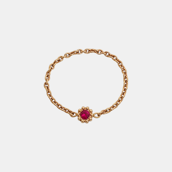 18k Rose Gold Ring EU 53