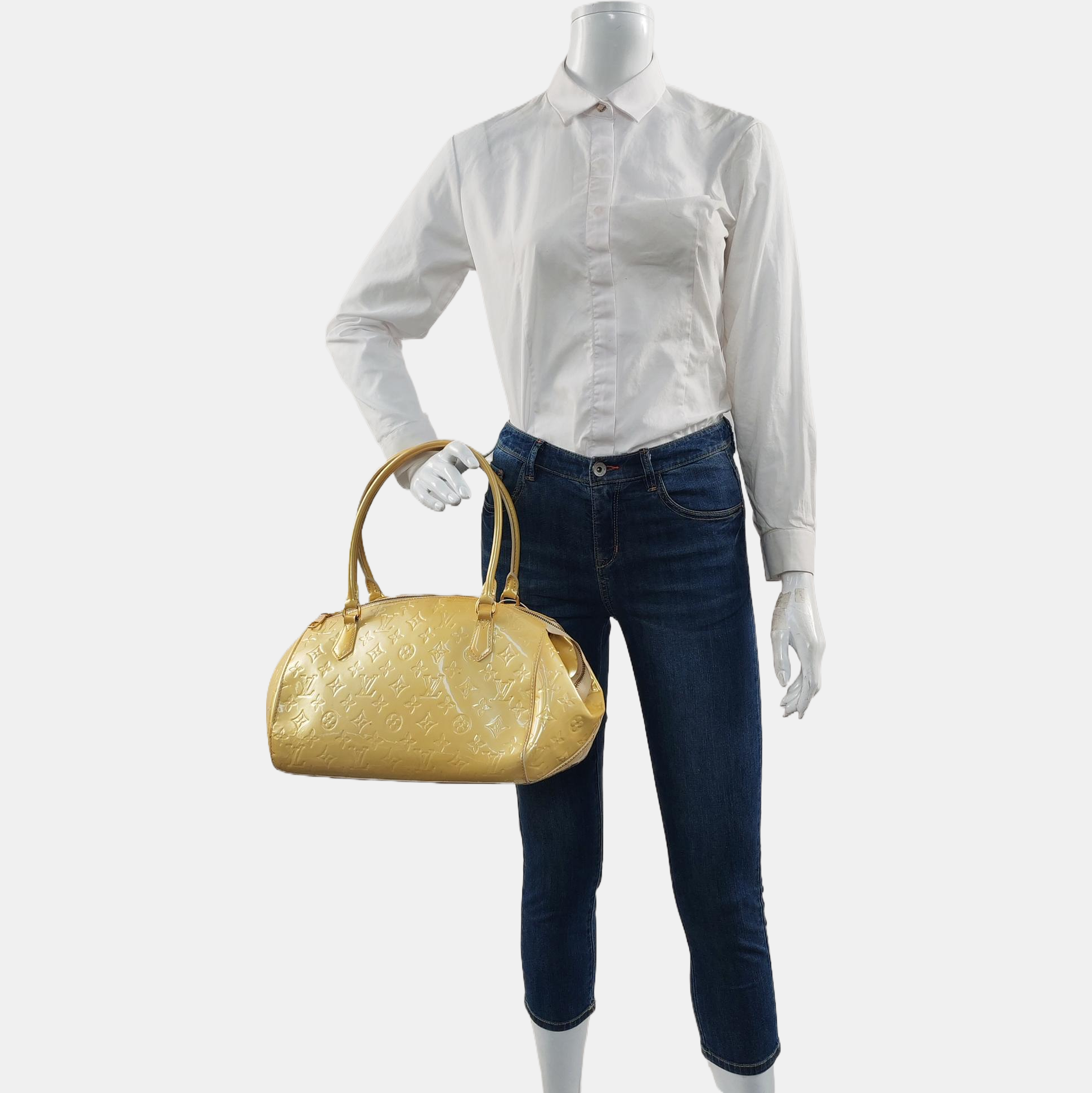 SHERWOOD Monogram Patent Leather Yellow