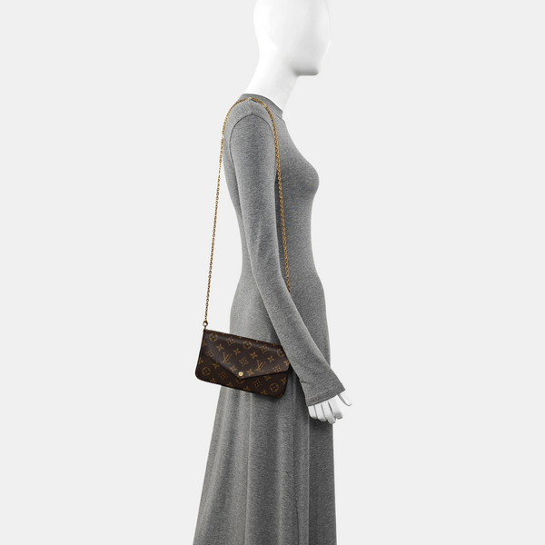 FÉLICIE Monogram Coated Canvas Brown