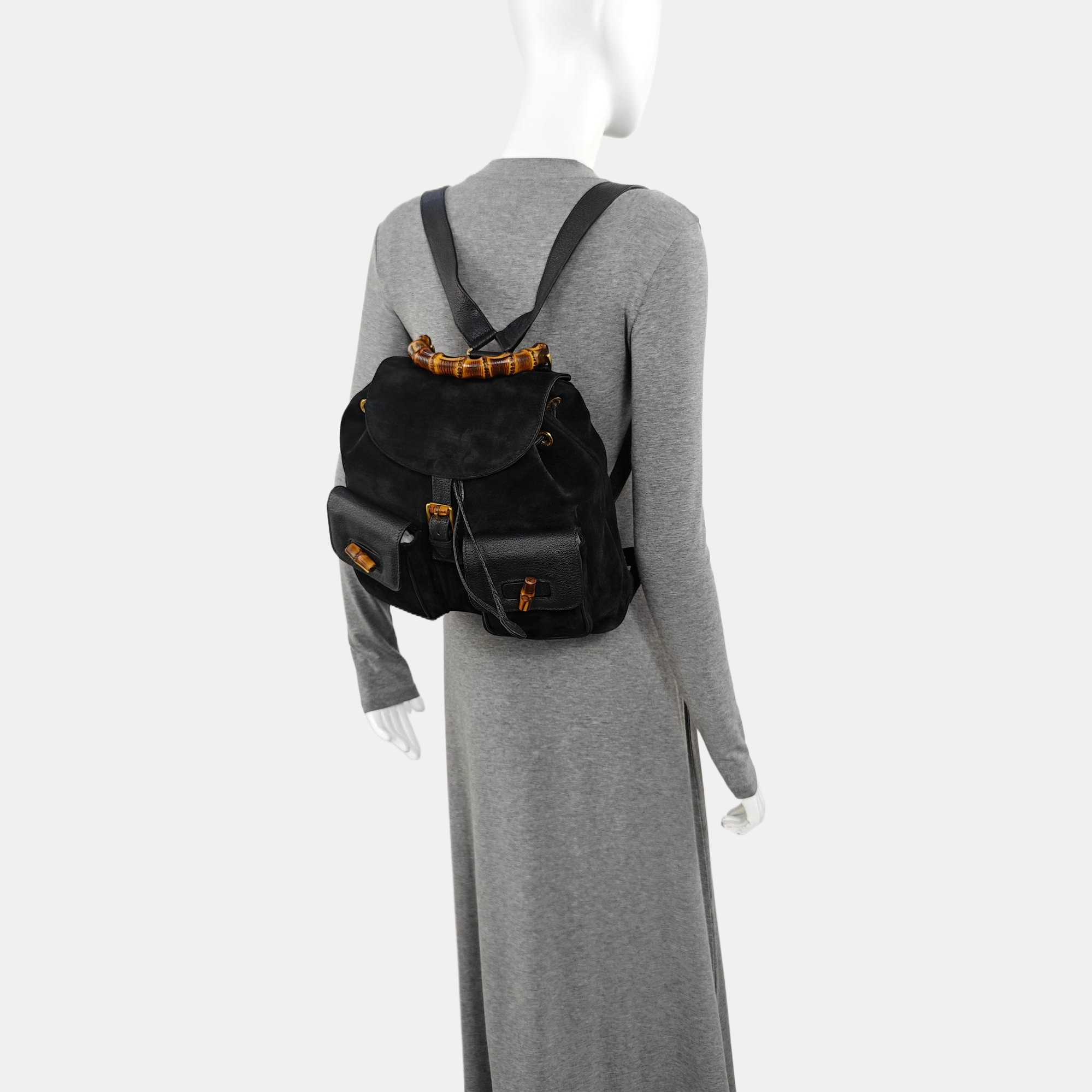 Bamboo 1947 Medium Suede Black