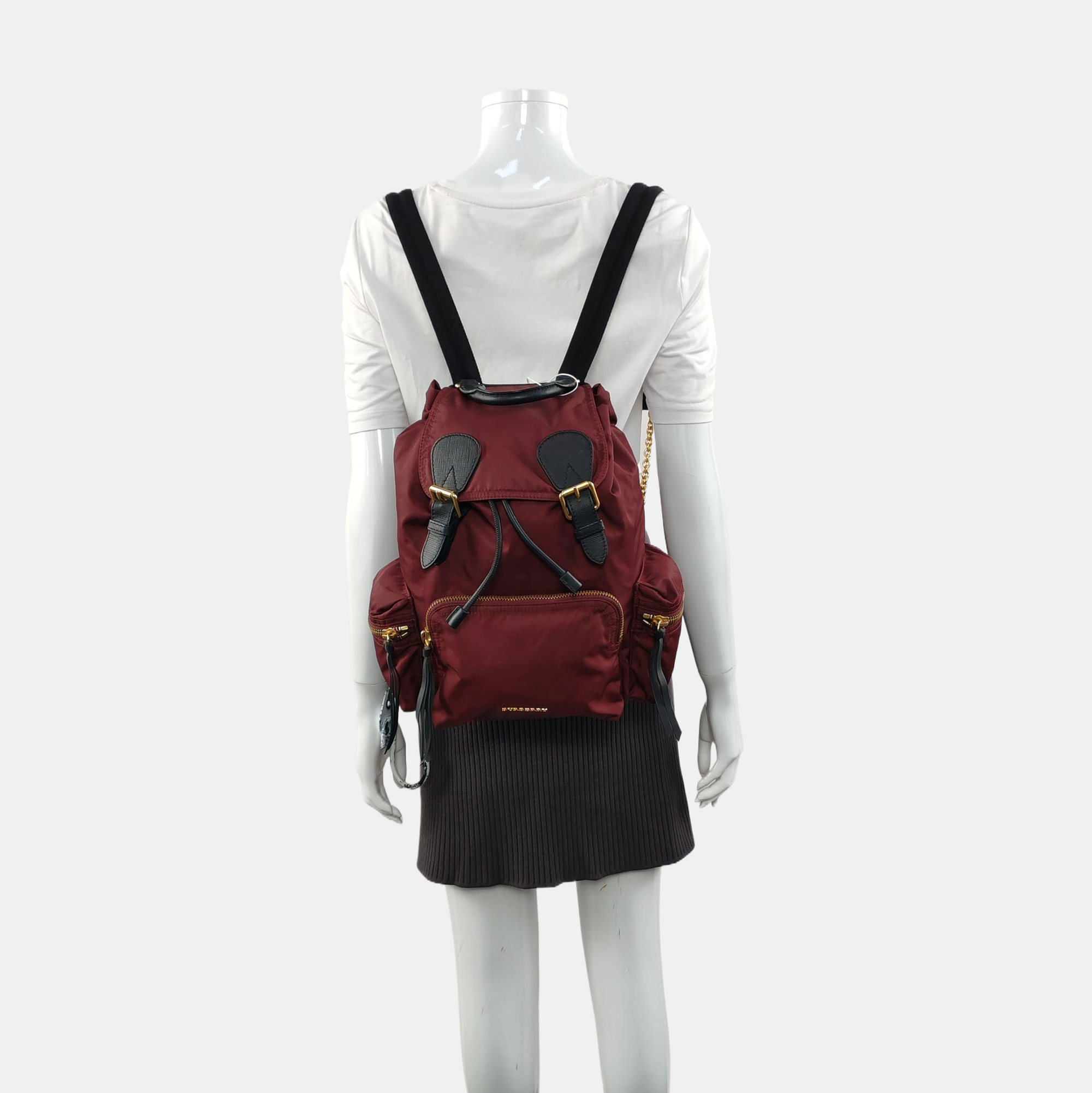 burberry rucksack medium leather backpack The Rucksack Medium Nylon Red – Looply