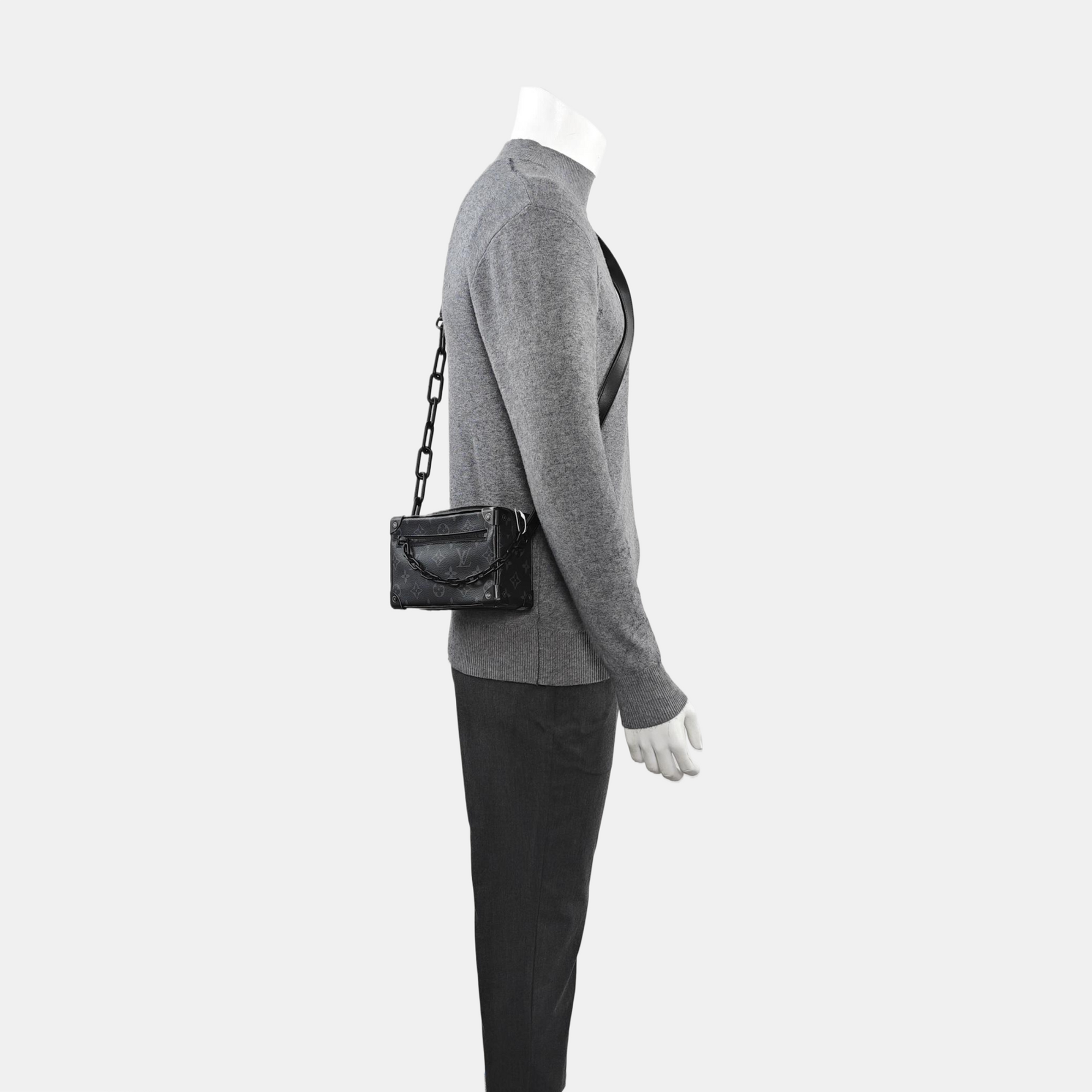 SOFT TRUNK Mini Monogram Coated Canvas Black