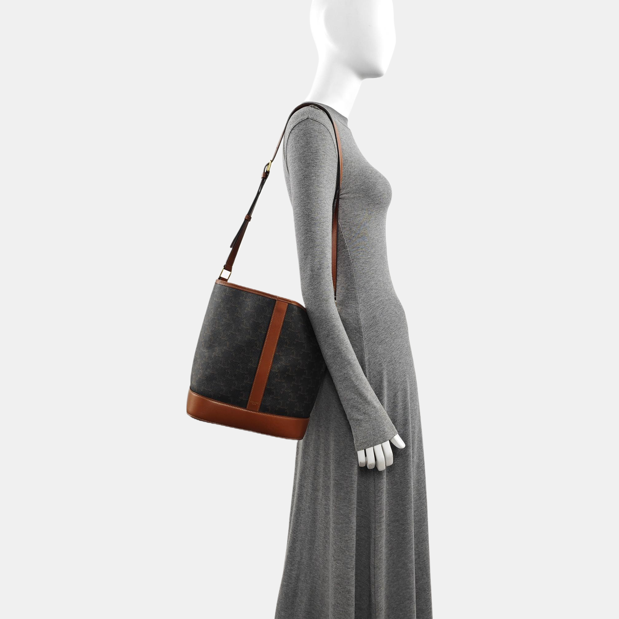 TRIOMPHE CANVAS Medium Coated Canvas Brown
