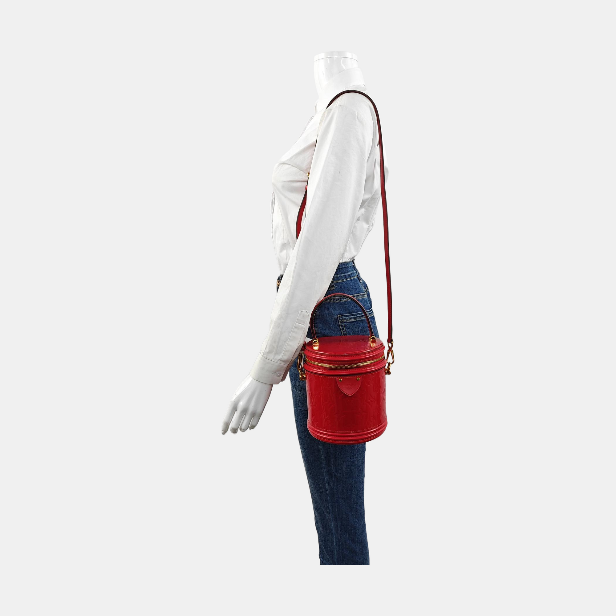 CANNES Monogram Patent Leather Red
