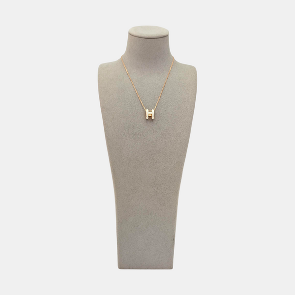 Pop H Metal Rose Gold Necklace