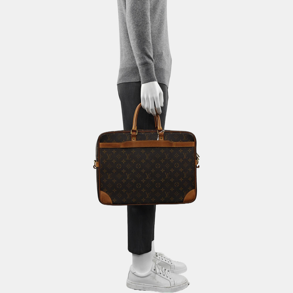 PORTE-DOCUMENTS GM Monogram Coated Canvas Brown