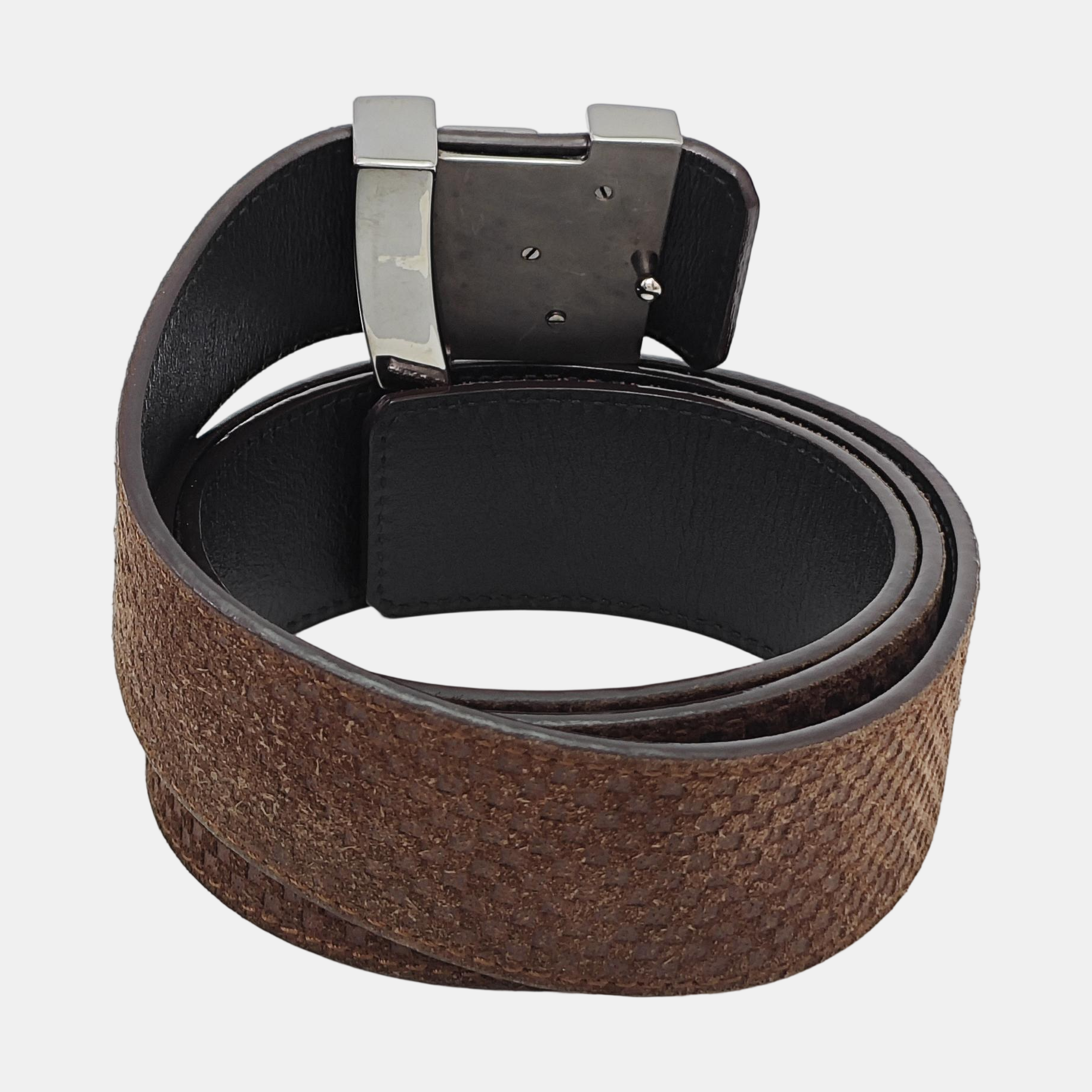 Suede Belt Brown