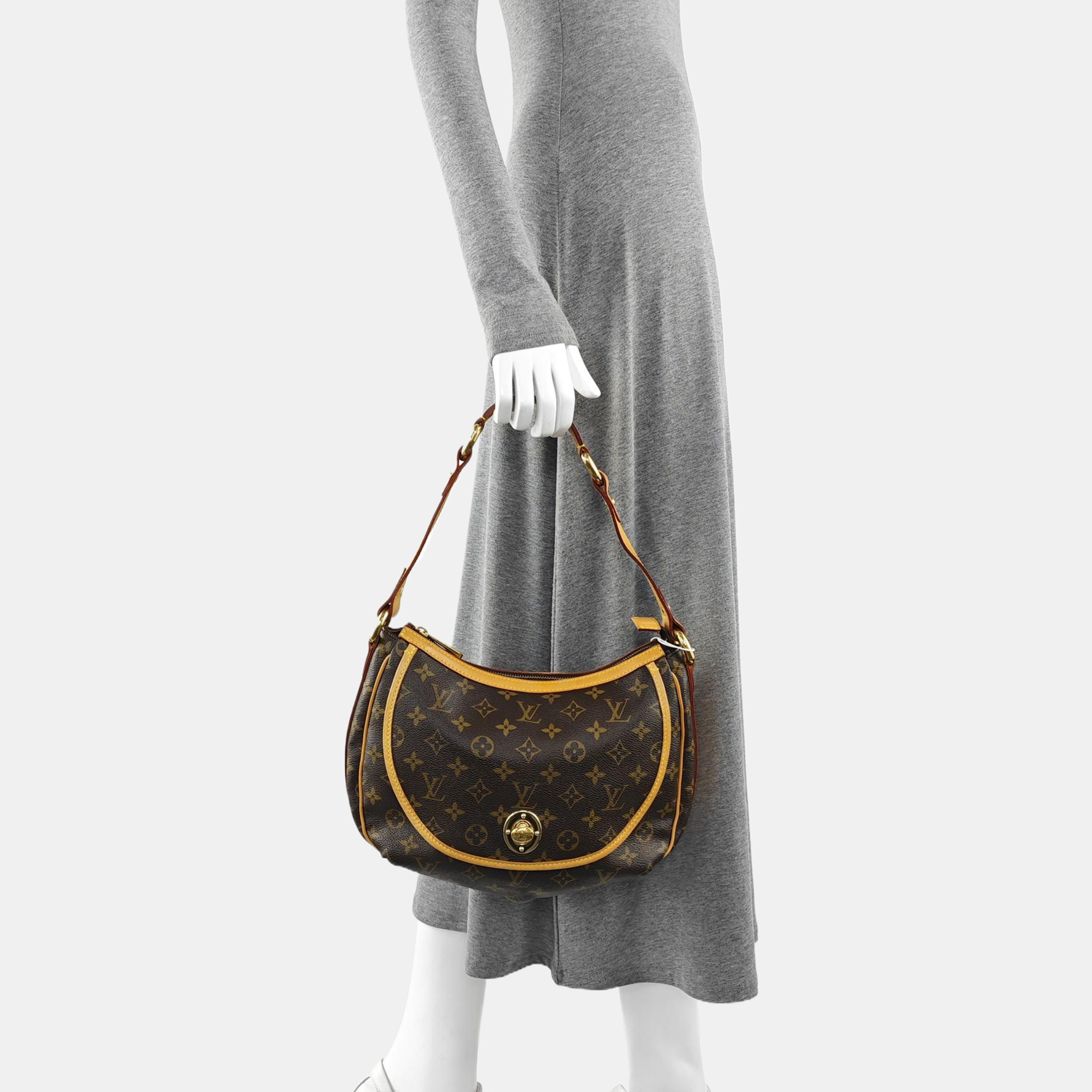 TULUM PM Monogram Coated Canvas Brown