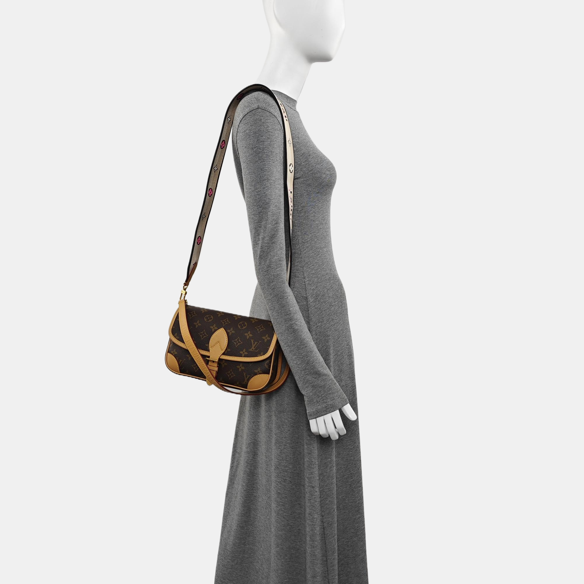 DIANE Monogram Coated Canvas Brown