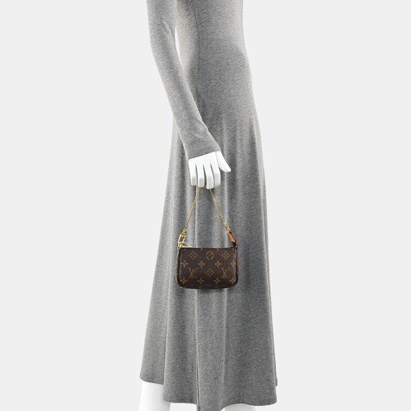 ACCESSOIRES Mini Monogram Coated Canvas Brown
