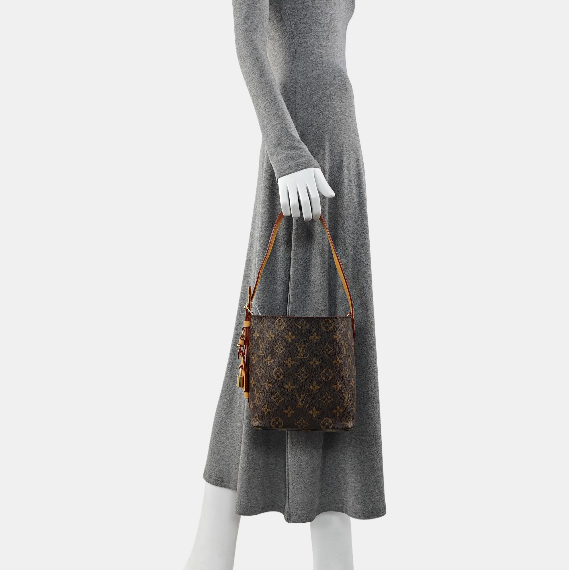 ALL IN BB Monogram Coated Canvas Brown