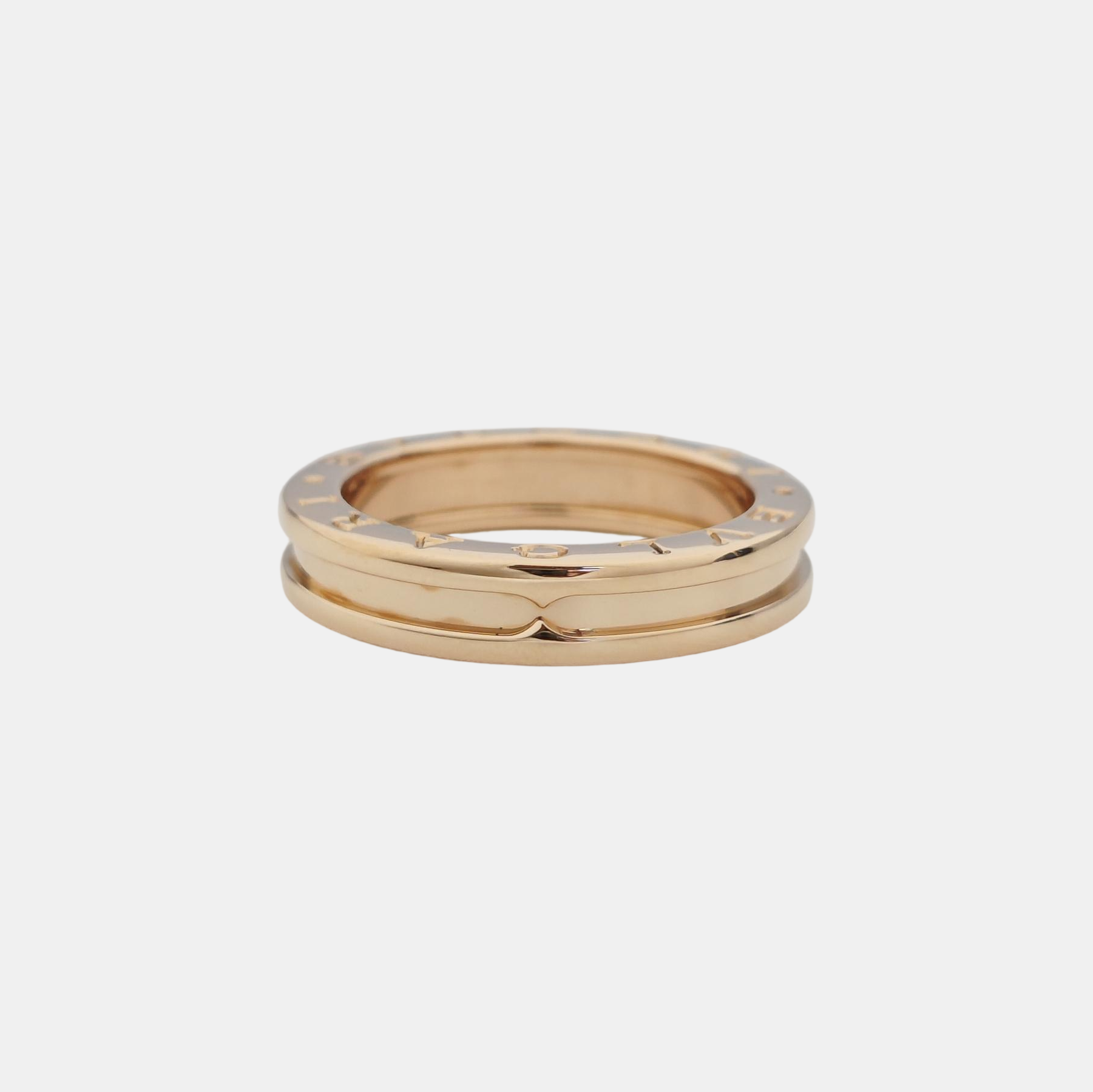 B.ZERO1 18k Rose Gold Ring EU 57