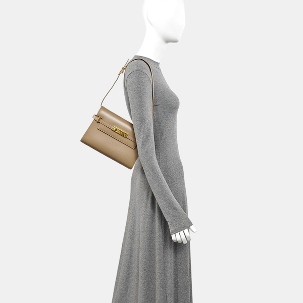 MANHATTAN Small Calfskin Beige