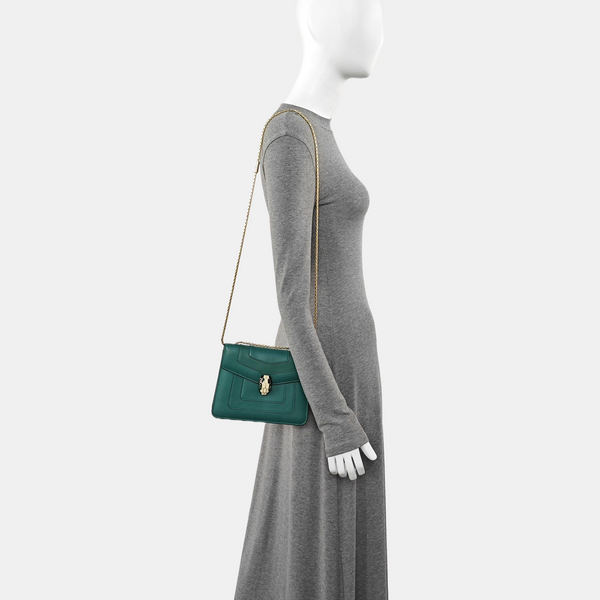 SERPENTI FOREVER Small Calfskin Green