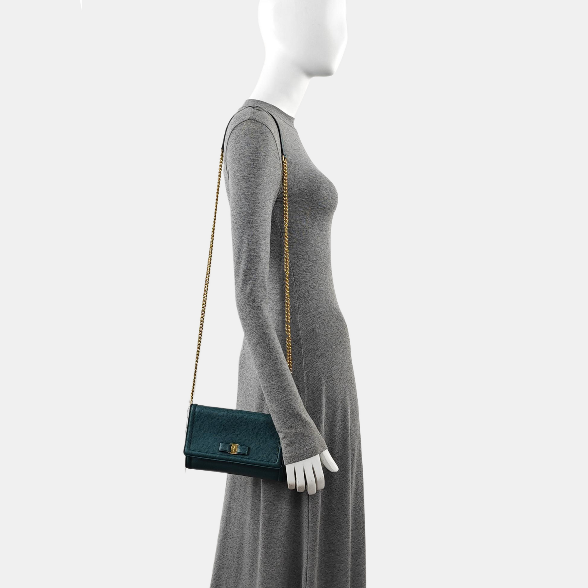 Ginny Mini Calfskin Green