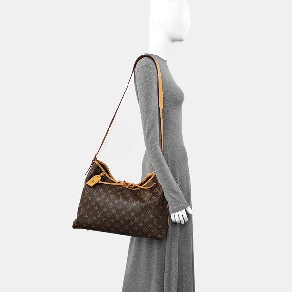 CARRYALL MM Monogram Coated Canvas Brown