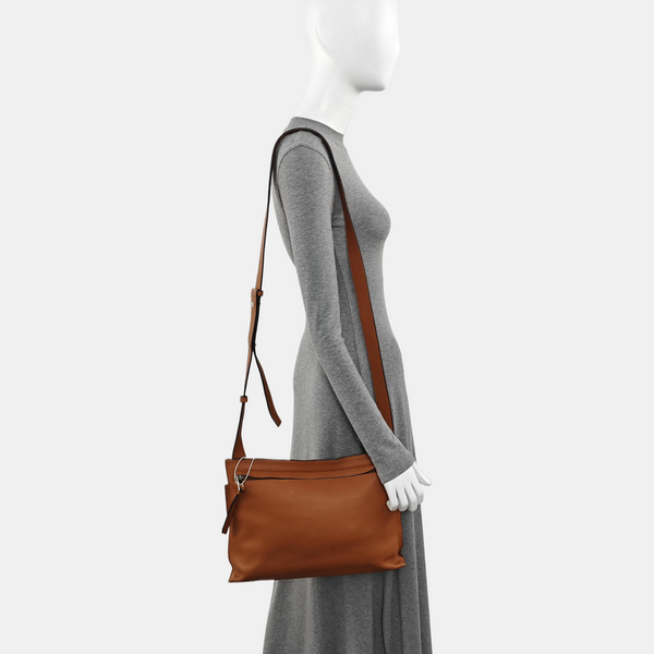 T Messenger Calfskin Brown
