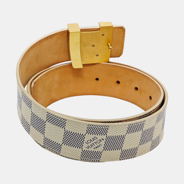 Coated Canvas Belt White