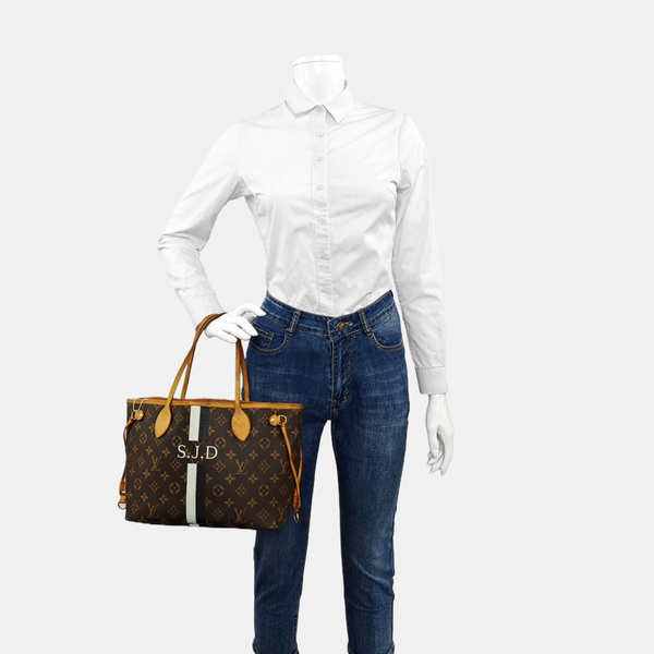NEVERFULL PM Monogram Coated Canvas Brown