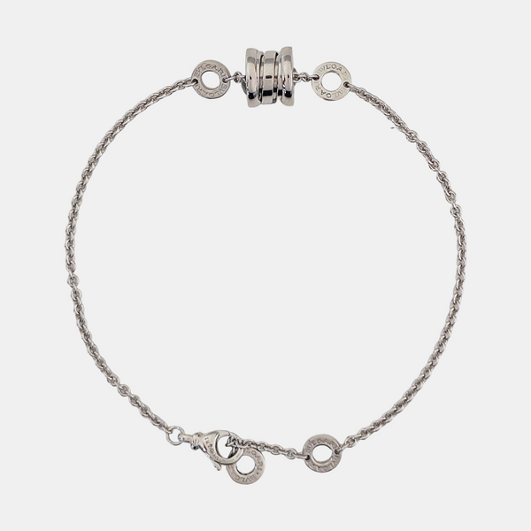 B.ZERO1 18k White Gold Silver Bracelet