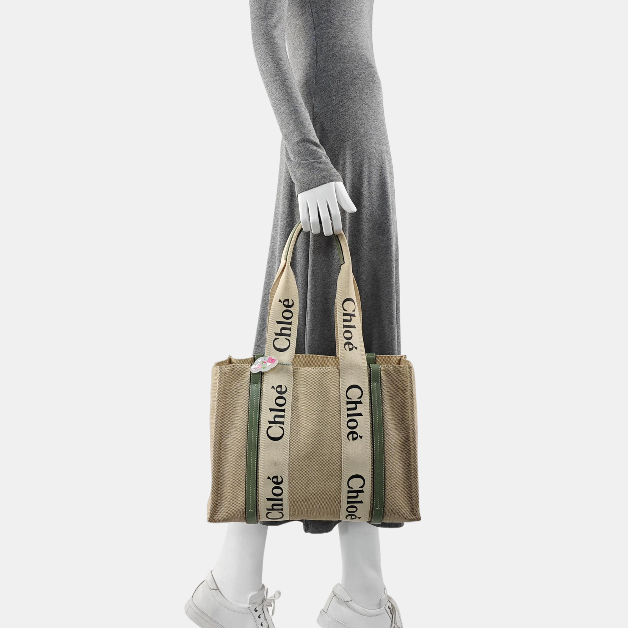Woody Medium Canvas White