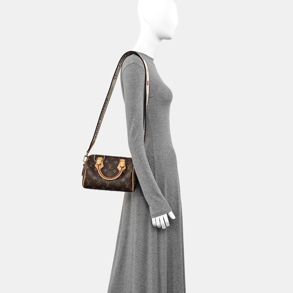 SPEEDY 20 Monogram Coated Canvas Brown