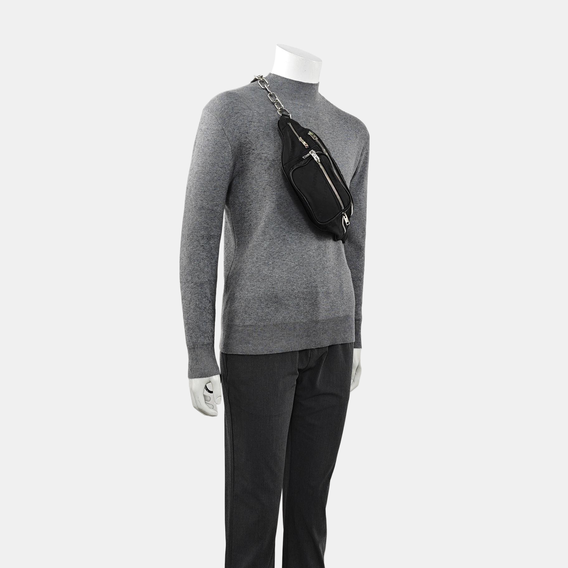 Fabric Belt Bag Black