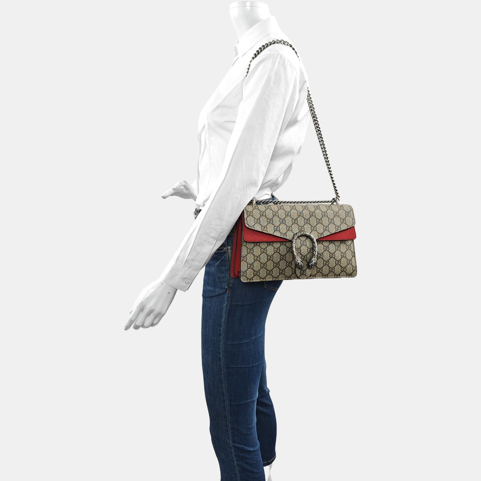 Authenticated pre-owned  Dionysus Small Monogram Coated Canvas Beige - Shoulder Bag at Looply