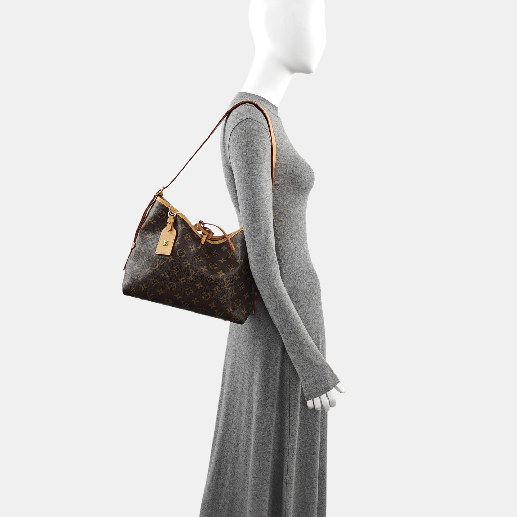 CARRYALL PM Monogram Coated Canvas Brown