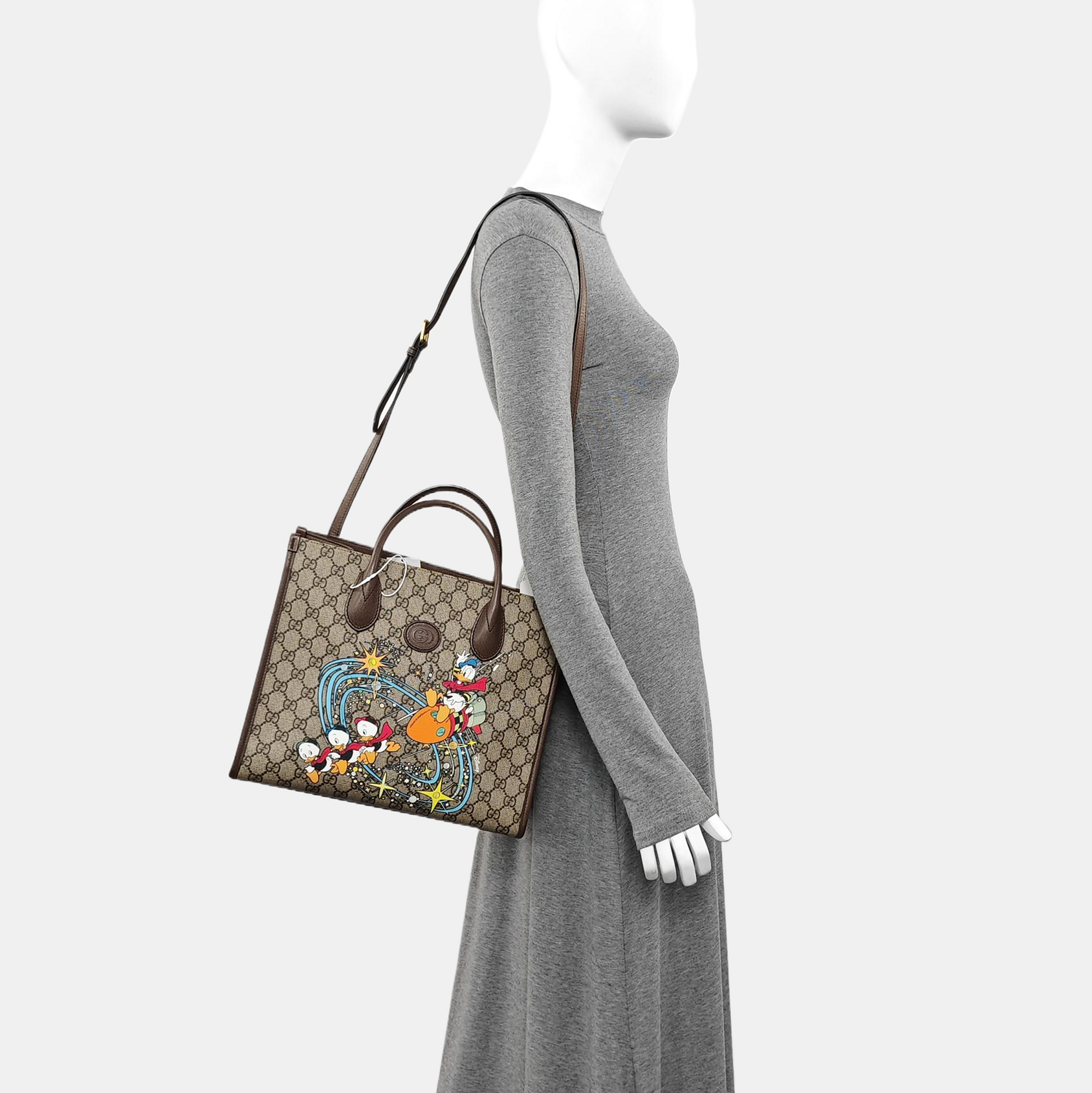 Disney X Gucci Monogram Coated Canvas Beige