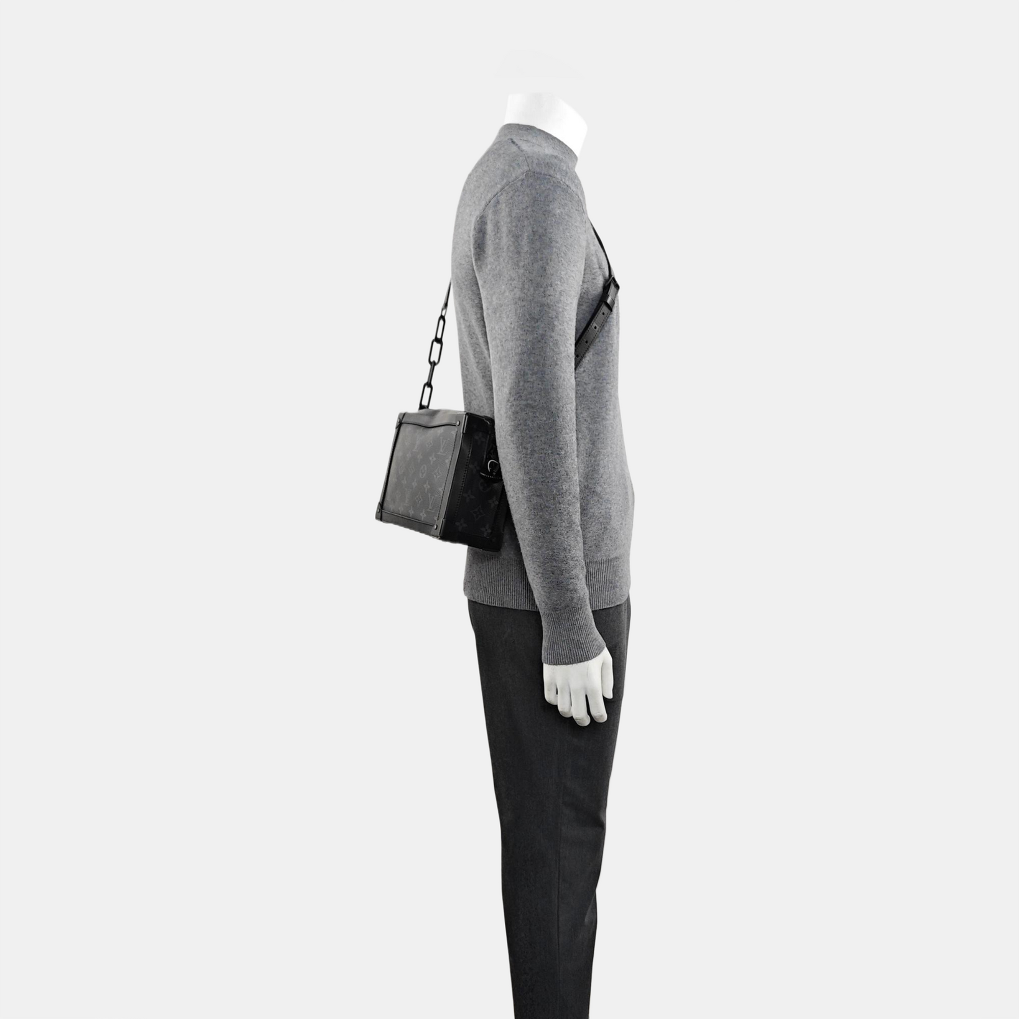 SOFT TRUNK Monogram Coated Canvas Black
