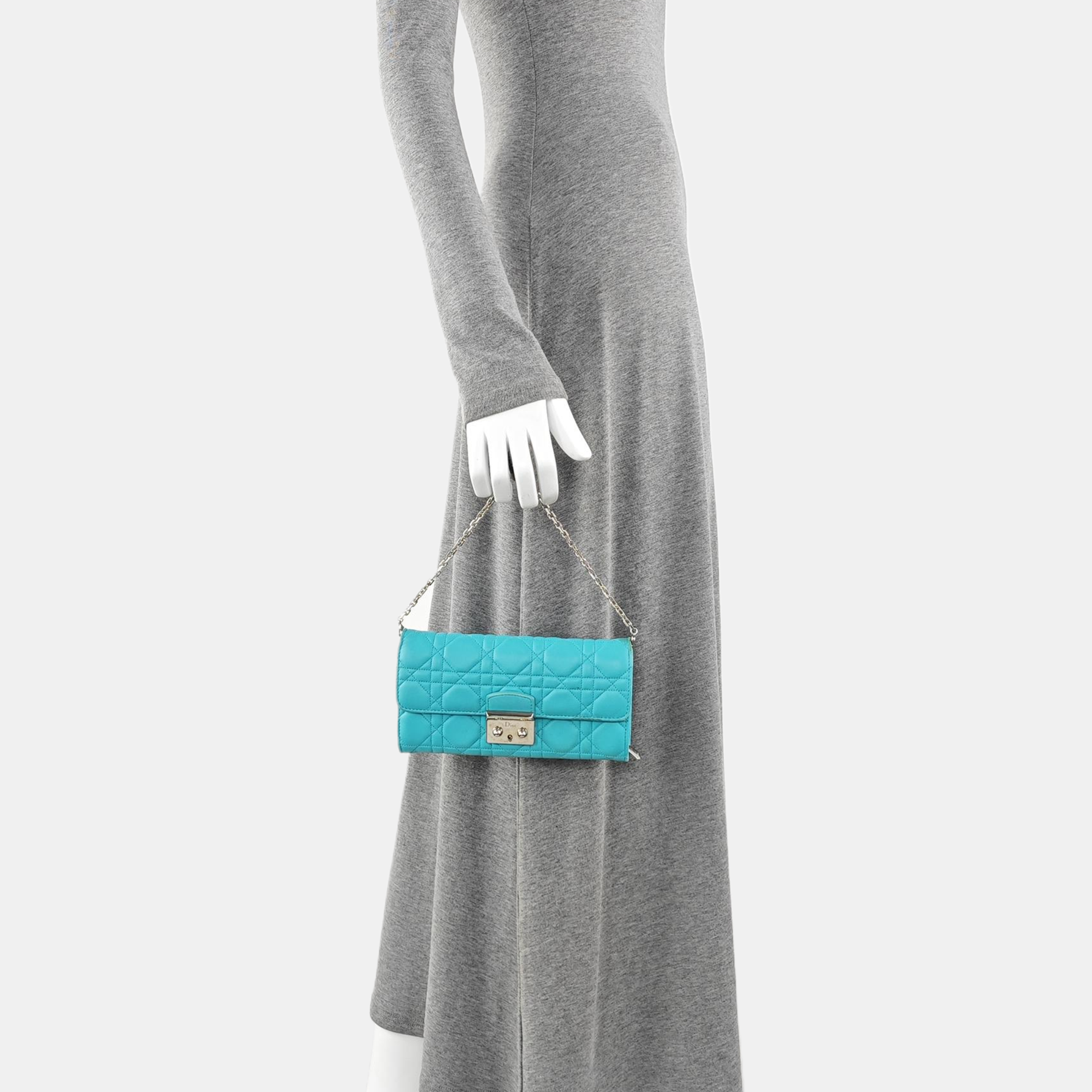 Miss Dior Cannage Calfskin Green