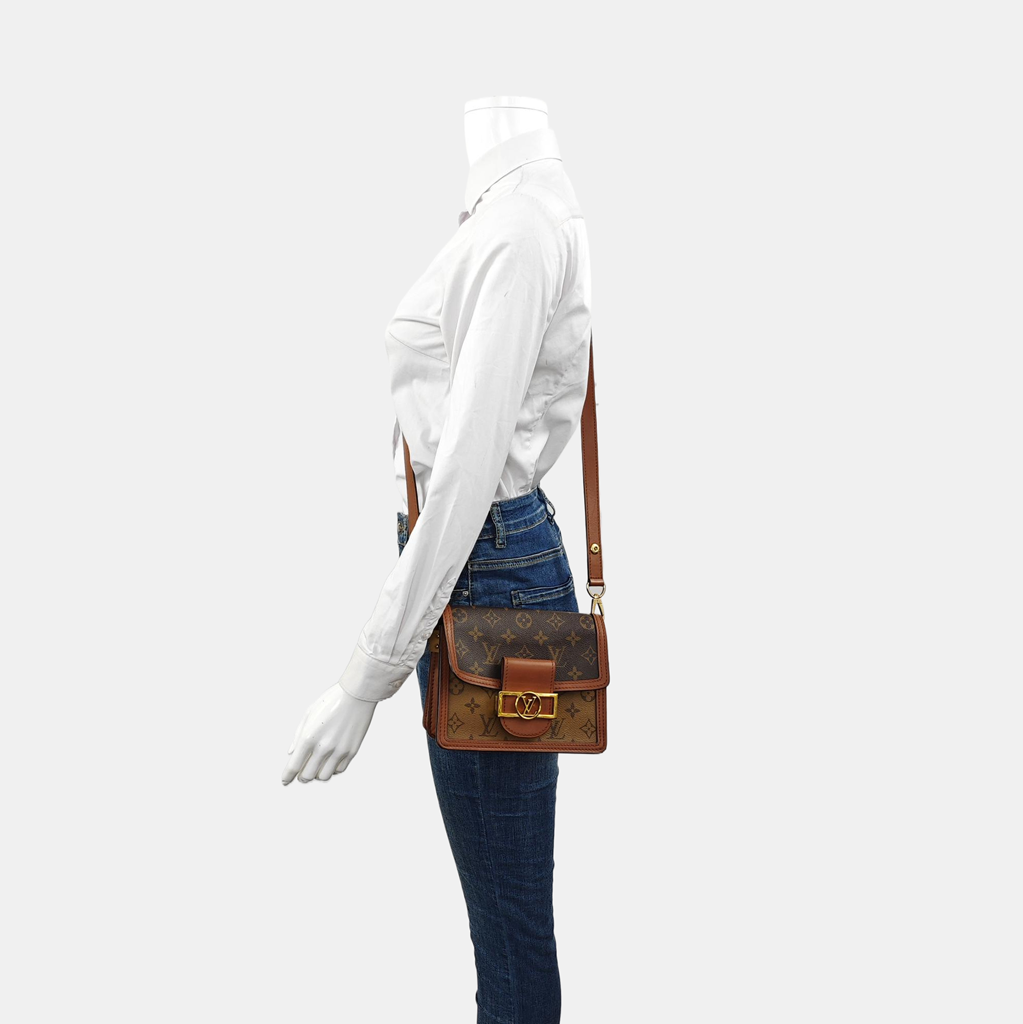 DAUPHINE Mini Coated Canvas Brown