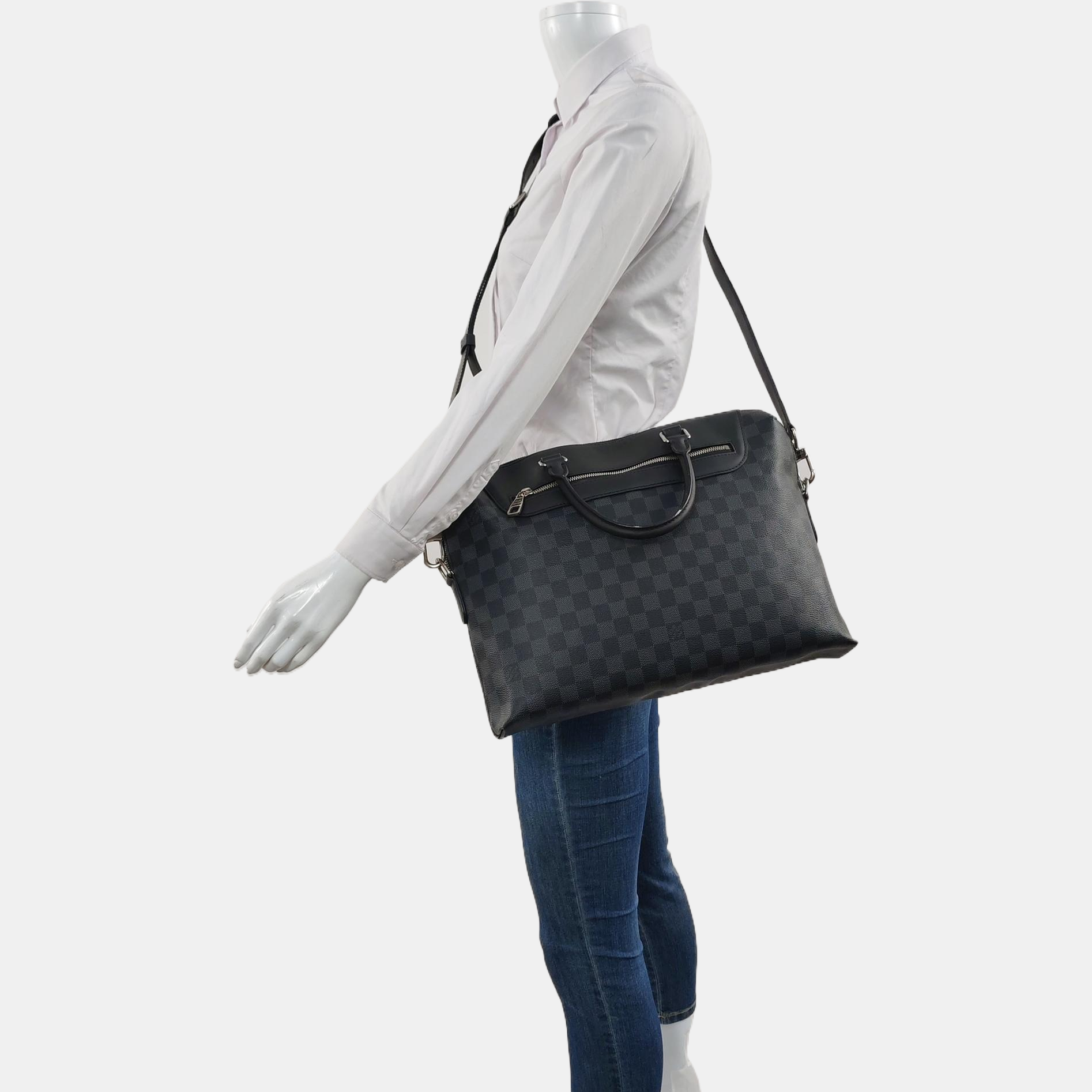 PORTE-DOCUMENTS Damier Graphite Coated Canvas Black