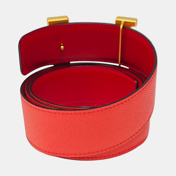 Leather Belt Red