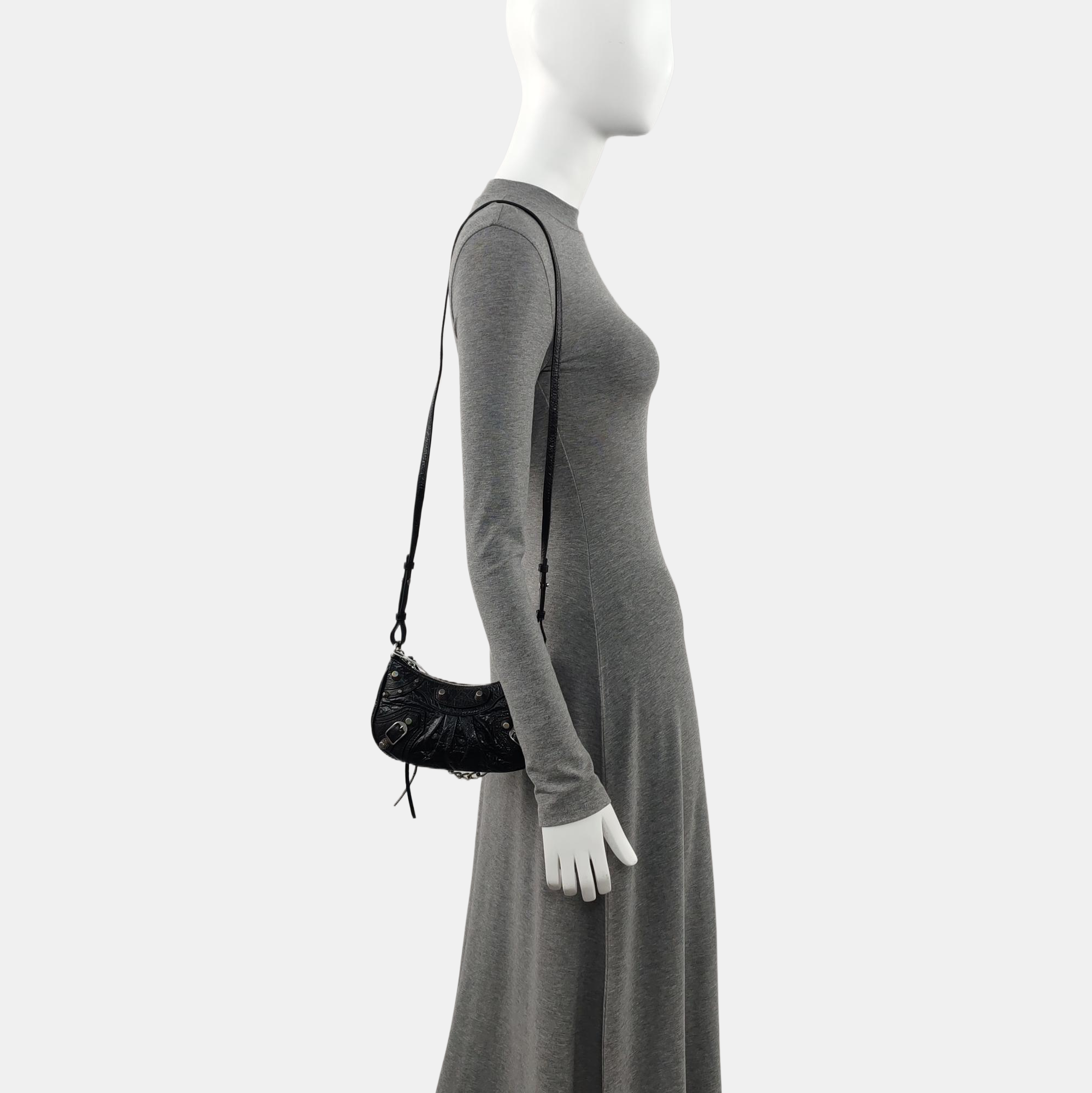 Le Cagole Mini Lambskin Black
