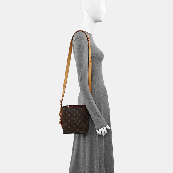 ALL IN BB Monogram Coated Canvas Brown