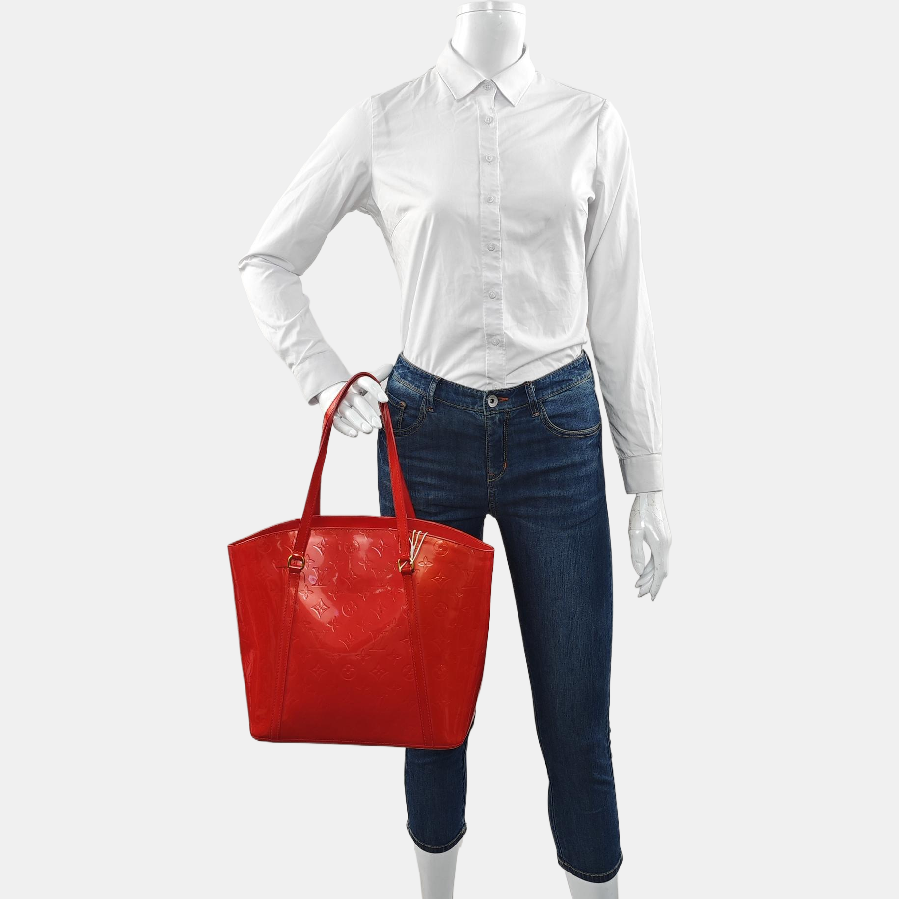 Monogram Patent Leather Red
