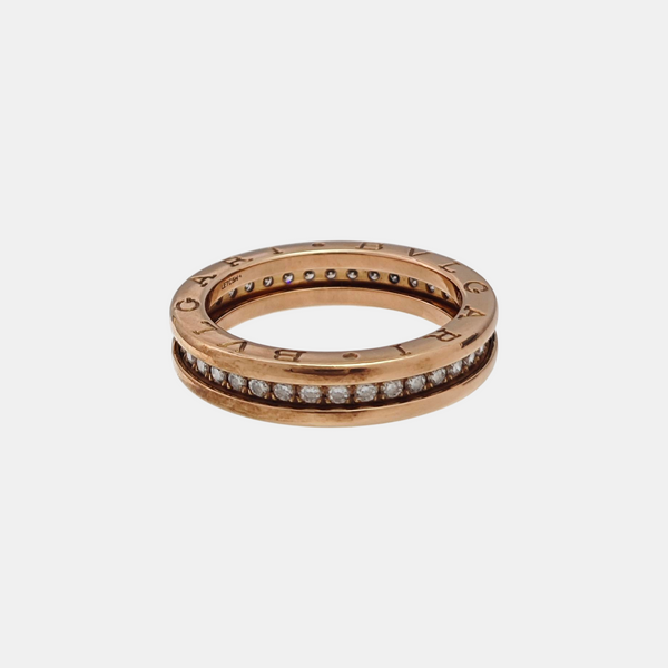 B.ZERO1 18k Rose Gold Ring EU 56