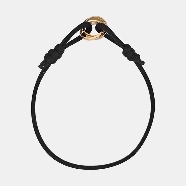 TRINITY Fabric Black Bracelet