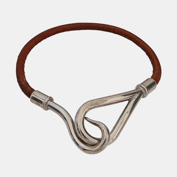 Jumbo Hook Metal Brown Bangle