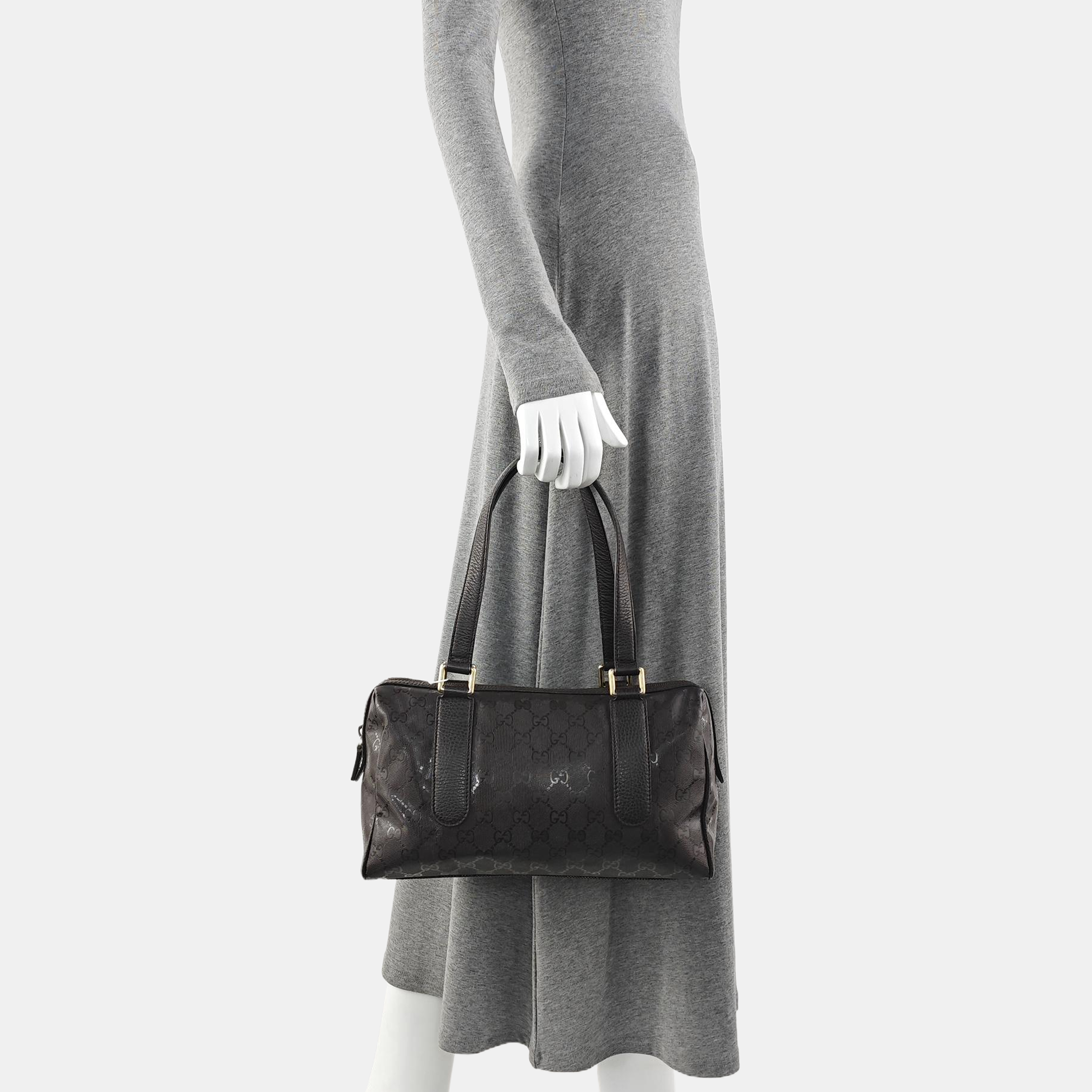 Monogram Coated Canvas Tote Bag Brown